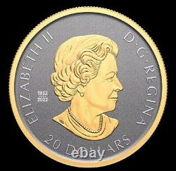 2023 CANADA $20 CELEBRATE LOVE. 9999 Pure 1oz Silver Coin w Yellow Gold Plating