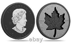 2023 CANADA $20 SUPER INCUSE Rhodium playted Silver 1oz. 9999 Pure Silver Coin
