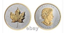 2023 Canada 1 oz Silver Maple Leaf Gilt Reverse Proof UHR Ultra High Relief NEW