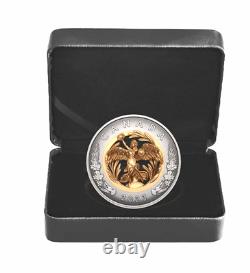 2023 Canada Allegory of Peace gold over silver $50 coin 5 oz pure silver 3D