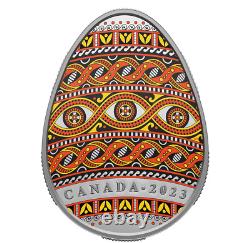 2023 Silver Pysanka? Coin, 1 oz $20 Ukrainian Easter Egg, Ukraine/Canada
