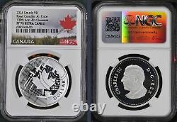 2024 $1 CANADA 100th ANNIVERSARY ROYAL CANADIAN AIR FORCE NGC PF70 FIRST RELEASE