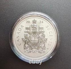 2024 1 Oz. 9999 Silver Coin 50c W Mint Mark Coat Of Arm