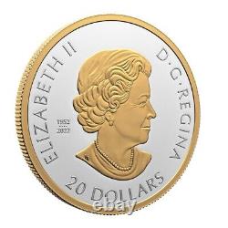 2024 CANADA $20 CELEBRATE LOVE. 9999 Pure 1oz Silver Coin w Yellow Gold Plating