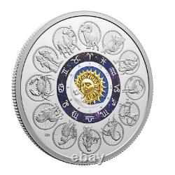 2024 Canada Signs of the Zodiac 2 oz Silver Colorized Proof Coin