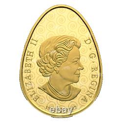 2024 Pysanka Egg Shaped Gold Coin Royal Canadian Mint