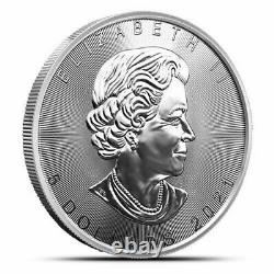 25 Tube 2021 Canada 1 Ounce. 9999 Silver Maple Leaf Coin