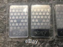 3 Sealed Silver Bar Royal Canadian Mint RCM Ebay 10 Ounce Oz Sequential Numbers