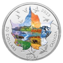 3 oz 2023 Canadian Collage Four Seasons Silver Coin Royal Canadian Mint