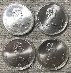 (4) $5 And (3) $10 Montreal Olympic Silver Coins! 7.2 Troy Ounces. Lovely