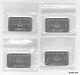 4 Sealed Rcm 1oz Silver Bullion Bars With Sequential Serial #s Royal Canadian Mint