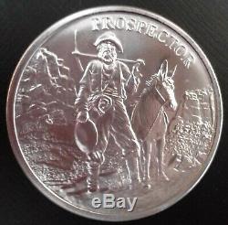 5 1 Troy Ounce Provident Original Prospector Rounds of. 999 Fine Silver BU