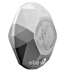 $50 Silver Coin with 0.26ct Forevermark Diamond Oval Cut, Limited Edition