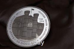 5oz 2008 RCM Royal Canadian Mint 100th Anniversary 1908 2008 Fine Silver Coin