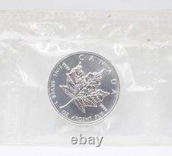 5x Strip 1996 Canada $5 Silver Maple Leaf 9999 Pure 1 oz Key Date Low Mintage