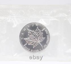 5x Strip 1996 Canada $5 Silver Maple Leaf 9999 Pure 1 oz Key Date Low Mintage