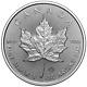 5x1oz New 2024 Canadian Maple Leaf Pure Silver Coin. 999-brilliant Uncirculated
