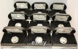 9x Coins 2000-2002 Canada Transportation Series Silver Proof $20 Hologram Set