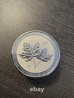 AVC- 2018 Silver Canadian $10 Twin Maple Leaf 2 Oz. 9999 Fine Silver