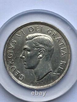 CANADA 1948 One 1 Dollar Silver Royal Canadian Mint $1 KM 46 LOW mintage 18,780