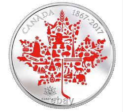 CANADIAN ICONS 2017 $50 5 oz Fine Silver Coin Royal Canadian Mint