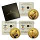 Canada 2007-2009 Vancouver Olympic Games 3pc Gold Coins Set With Box & Coa S7705