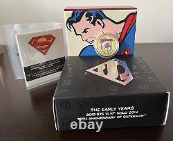 Canada 2013 Royal Canadian Mint $75 Gold Coin Superman The Early Years