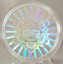 Canada 2014 $20 Interconnections Land The Beaver 1 oz Pure Silver Hologram Coin