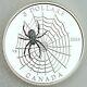 Canada 2014 $3 Spider And Web, ¼ Oz Silver Color Proof, Animal Architects #2