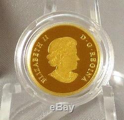 Canada 2014 $5 The Moose 1/10 oz. 9999 Pure Gold Proof Coin O Canada Series #2