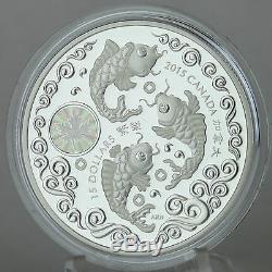 Canada 2015 $15 Maple of Prosperity 1 oz. 99.99% Pure Silver Hologram Proof Coin