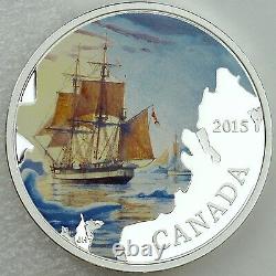 Canada 2015 $20 Lost Ships in Canadian Waters Franklin's Lost Expedition Silver