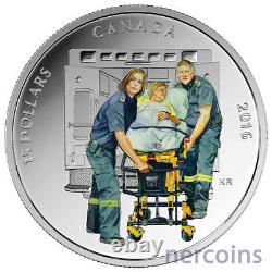 Canada 2016 National Heroes $15 x 4 Silver Proof Coin Set in Large Case Perfect