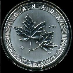 Canada 2017 $50 Brilliant Uncirculated 10 oz. 999 Silver Maple Leaf in Capsule