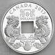 Canada 2017 $8 Feng Shui Good Luck Charms Pure Silver Proof With Square Hole