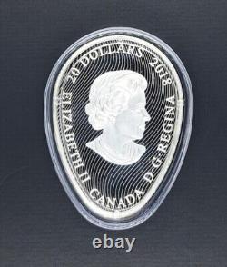 Canada 2018 20 Dollar Four Seasons Egg Shaped Silver. 9999 Proof Coin