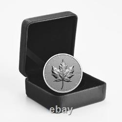 Canada 2022 UHR Ultra-High Relief SML Silver Maple Leaf Coin 1 t oz. 9999 Pure