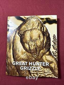 Canada 2023 Great Hunters Grizzly UHR 1-oz Silver Proof $20 Coin OGP Minted 6000