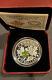 Canada Rare Limited Proof Silver Majestic Maple Leaves Jade Inlay 2014 1 Oz Coin