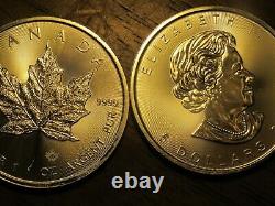 Canadian Silver Coin Original Roll 25 oz (Maple Leaf) 25 coins. 9999 silver
