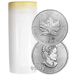 Daily Deal Lot of 25 2020 $5 Silver Canadian Maple Leaf 1 oz Brilliant Uncir