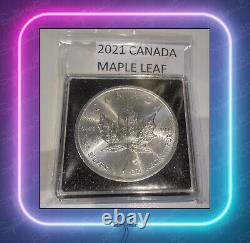FINE SILVER COIN 2021 Canada Maple Leaf 1 Oz. 9999 BU