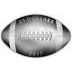 Football Shaped Coin 2017 Canada 1oz Pure Silver Coin Royal Canadian Mint