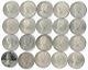 Full Roll Of (20) Lightly Circulated 80% Silver Canadian 50 Cent Coins