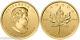 Gold 1 Gram 50 Cents Maple Leaf Coin Canada. 9999 Pure Bullion 2015 2016, 2017
