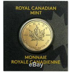 GOLD MAPLE LEAF 1 gram 99.99% GOLD MAPLEGRAM 25 (IN ASSAY) Canada 2020