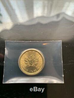 Gold 1/4 Oz Canadian Maple Leaf Coin 2019
