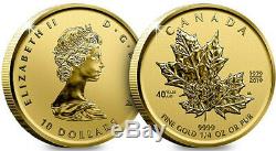 I/4 Ounce. 9999 Reverse Proof Limited Edition Maple Leaf