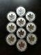 Lot (10) 2018 1oz Canadian Maple Leaf Bison Reverse Privy. 9999 $5 Silver Coins