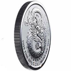 LUCKY DRAGON 2019 25 x 1 oz Pure Silver High Relief Coin in TUBE Canada RCM